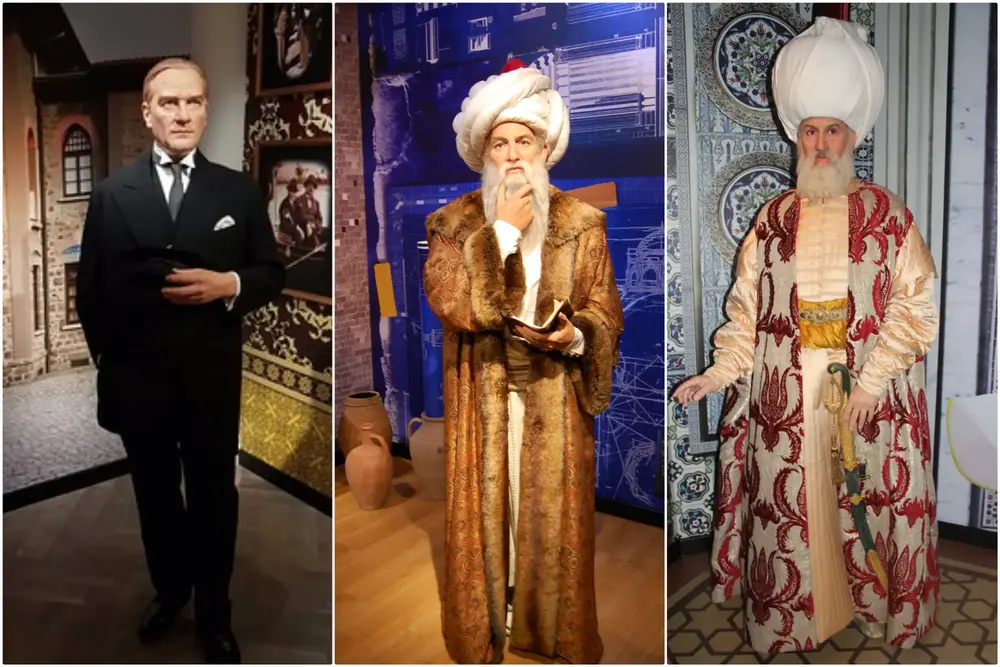 Madame Tussauds İstanbul'da bulunan siyasetçilerin balmumu heykelleri.